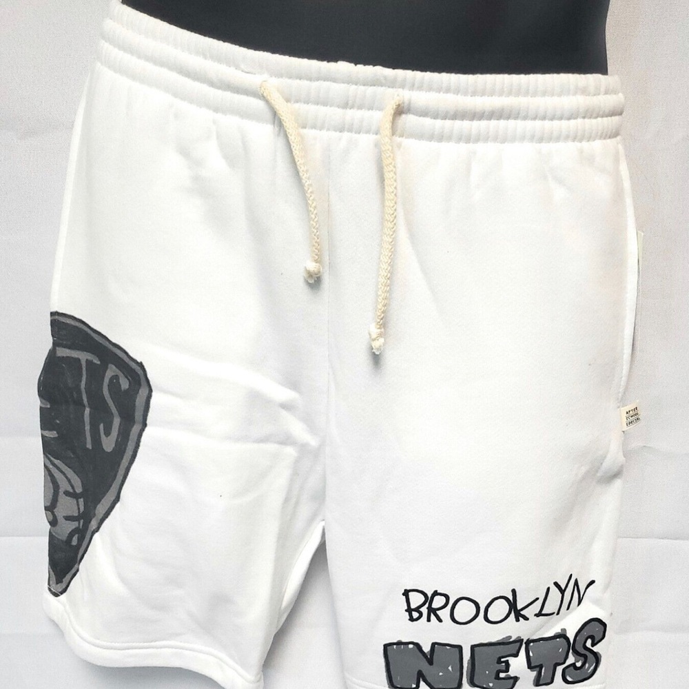 Brooklyn Nets Sweat Shorts - white by After School Special